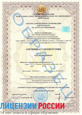 Образец сертификата соответствия Узловая Сертификат ISO/TS 16949