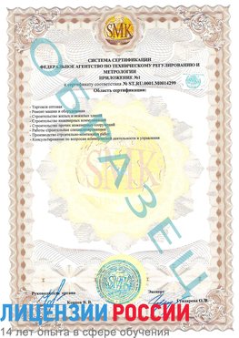 Образец сертификата соответствия (приложение) Узловая Сертификат ISO 14001